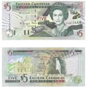   States St. Kitts ND (1998) 5 Dollars, Pick 37k1 