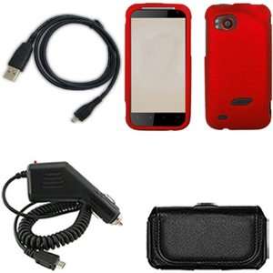  iFase Brand HTC Vigor ADR6425 Combo Rubber Red Protective 