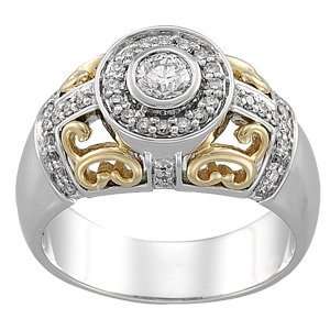  1/2 ct tw Filigree Diamond Engagement Ring Diamond 