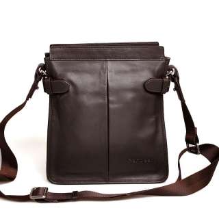   Brown Classic Mens Genuine Leather Briefcase Shoulder Bag M150  