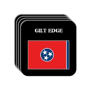  US State Flag   GILT EDGE, Tennessee (TN) Set of 4 Mini 