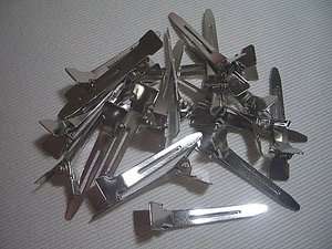Stainless Steel Section Hair Salon Clips 24 x 1.75   
