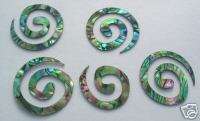 abalone paua shell 5 stickers inlay luthier spiral AAA  