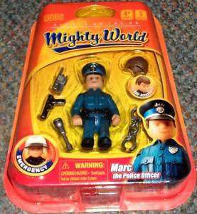 Mighty World Emergency Series Marc the Police Officer Figure 5 pc Set 