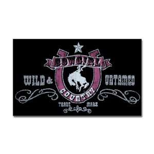  Sticker (Rectangle) Cowgirl Country Wild and Untamed 