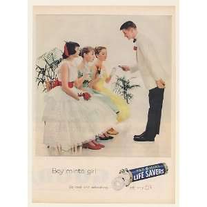1961 Pep O Mint Life Savers Boy Mints Girl Print Ad (Memorabilia 