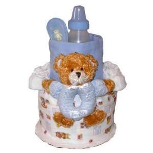   Babies 1183102 2 Tier Loveable Bear Diaper Cake  Boy Toys & Games