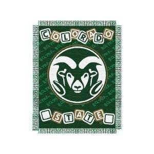  Colorado State Rams 36x48 Woven Baby Throw Blanket 