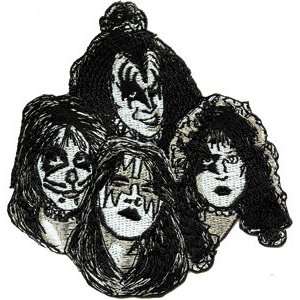  KISS FOUR FACES EMBROIDERED PATCH