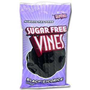 Licorice   Sugarfree Black Vines   Bag (Pack of 12)  