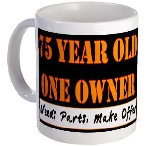  75th Birthday Happy birthday Mug by  Kitchen 