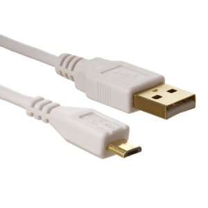  Cmple   USB A to Micro B Camera Cable, 10FT, White 