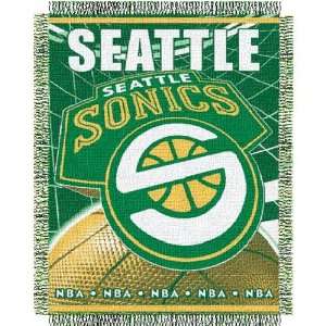  Seattle Supersonics Triple Woven Jacquard NBA Throw (019 