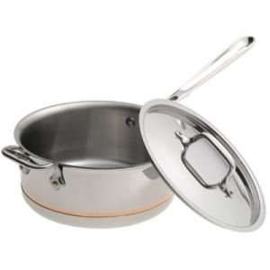  All Clad Copper Core Collection Sauce Pan with Lid & Loop 