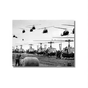  Helicopter Refueling Field 9x12 Unframed Photo by Replay 