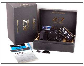   * Minolta Dynax a 7 Limited Top Film Camera Maxxum 7 Alpha a7 Alpha 7