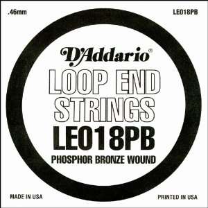  DAddario LE018PB Phosphor Bronze Loop End Single String 