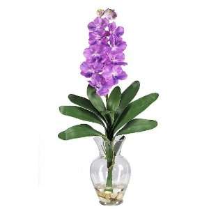 Vanda Orchid Liquid Illusion Silk Flower Arrangement 