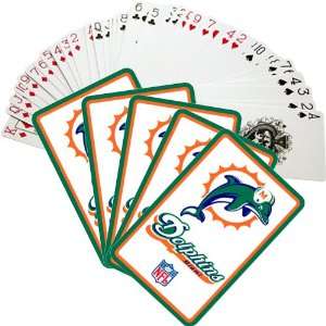 NFL Dolphins Team Logo Playing Cards 