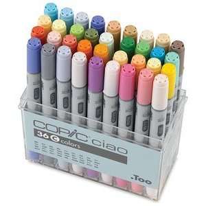  Copic Ciao Double Ended Markers   Set C of 36 Markers 