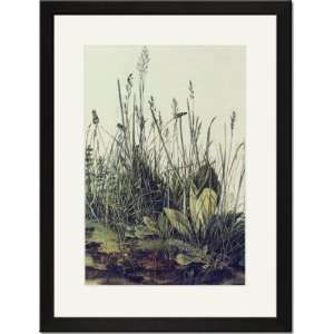  Black Framed/Matted Print 17x23, The Large piece of grass 