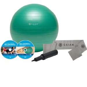  Gaiam Total Body Balance Ball Kit   Medium Sports 