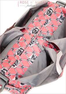   Twist 2 Ways Shoulder Handbag Shopper Bag Pink, Black Rose + Bar Wire