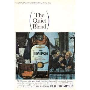   Thompson Whiskey 1964 Original Print Advertisement 