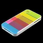 White Rainbow Clear TPU Case Skin Back Cover For iphone 4 G 4GS 4G 4S 