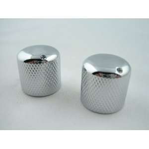  Chrome Guitar or Bass Knobs Set of 2 Musical Instruments