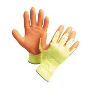  SHOWA BEST 317M 08 Coated Glove,Rubber,Orange,Hi Vis,M,Pr 
