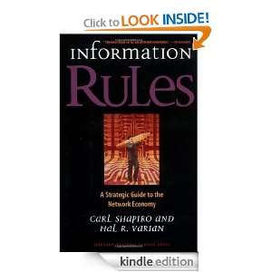 Information Rules A Strategic Guide to the Network Economy Carl 