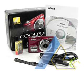   Coolpix L24 14MP Digital Camera Red+Bundled 4Gift+1 Year Warranty