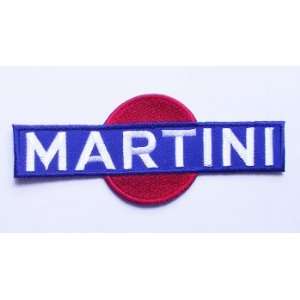 Martini Racing Car Embroidered Iron on Patch