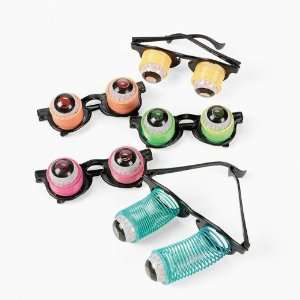  Hanging Rainbow Goo Goo Glasses   12 pc Toys & Games