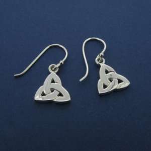  Sterling Silver Small Trinity Knot Earrings   Made in 