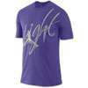 Jordan Cursive Flight T Shirt   Mens   Purple / Silver