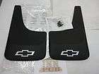 2001 2012 Chevrolet Tahoe Express Molded Mud Flaps with White Bow Tie 