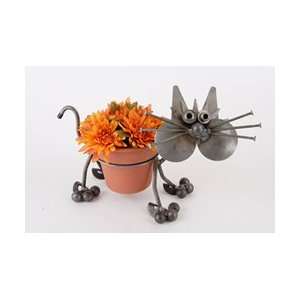  Cat Metal Sculpture Potholder by YardBirds Patio, Lawn & Garden