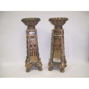  Antique Style Candle Holder Pair    11