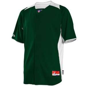   Dark Green Cool Base BP Style Baseball Jersey