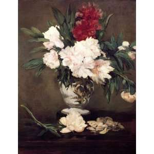 Peonies in a Vase on a Stand