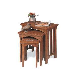  Mission Oak 3 Pc. Nested Tables