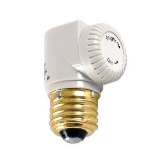   55431 Dimmer, Light Socket Indoor with Light Level Control Knob, White