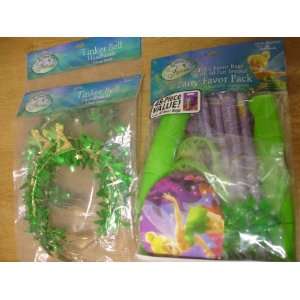   Party Favor Pack PLUS 2 packs Tinkerbell Headbands 