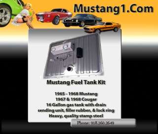 1965 1966 Mustang Gas / Fuel Tank Kit Coupe & Fastback  