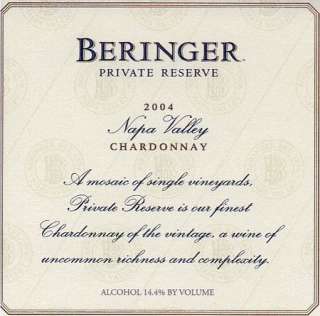 Beringer Private Reserve Chardonnay 2004 