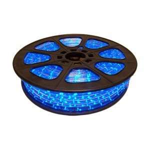 65 LED 2 Wire 12 Volt 1/2 Blue Rope Light Spool 