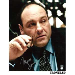 Signed James Gandolfini Picture   with Tony Soprano Inscription 