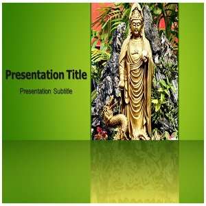 Buddha Temple PowerPoint Template   Buddha Temple PowerPoint (PPT 